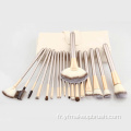 Wholesale Wood Wood 12pcs Maquillage pinceau